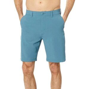 NEW Quiksilver Men's Size 38 4-Way Stretch Tech Shorts Blue UV Protection 50